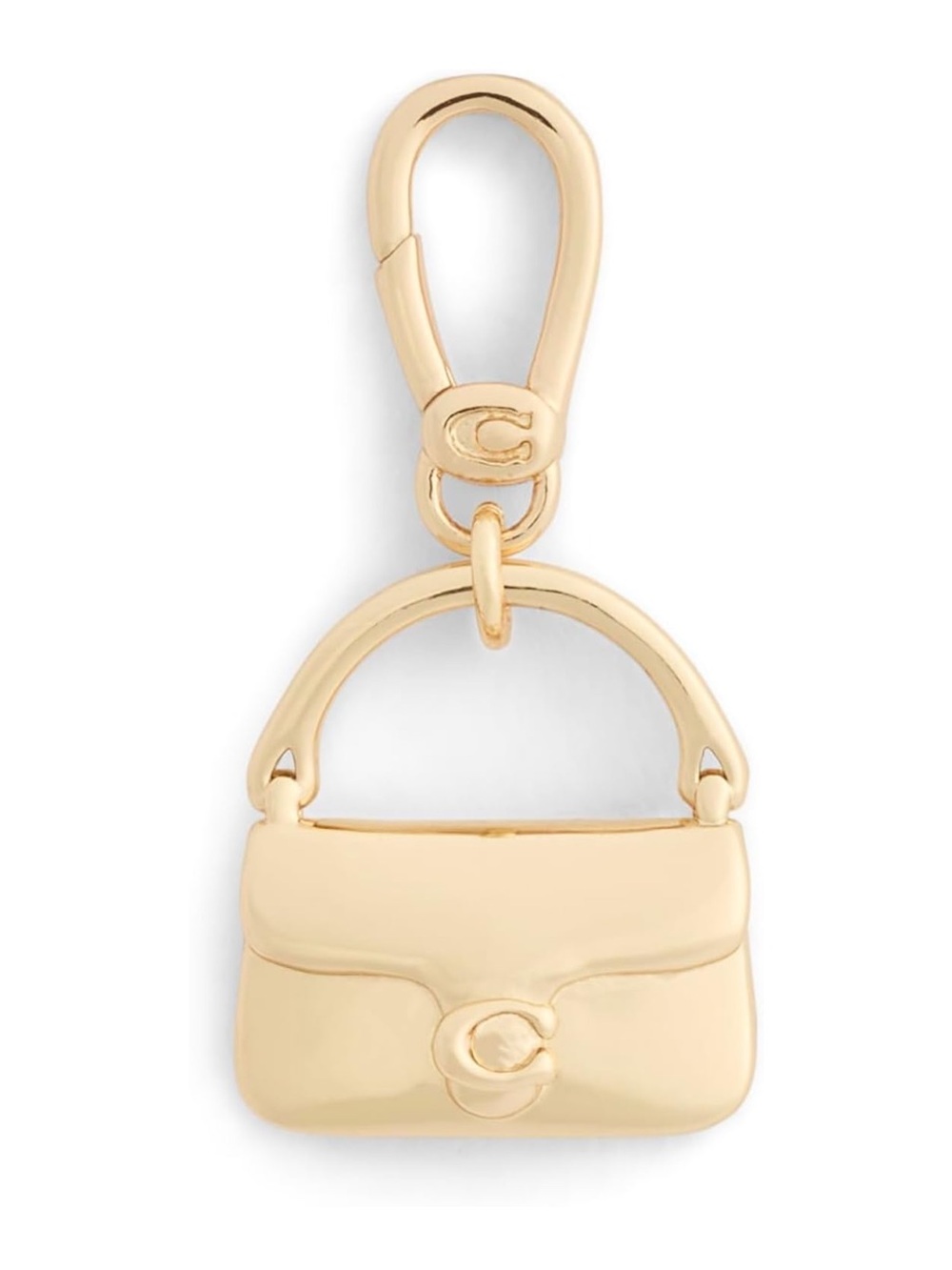 New Coach Gold-Tone Tabby Mini Purse Bag Charm / Keychain